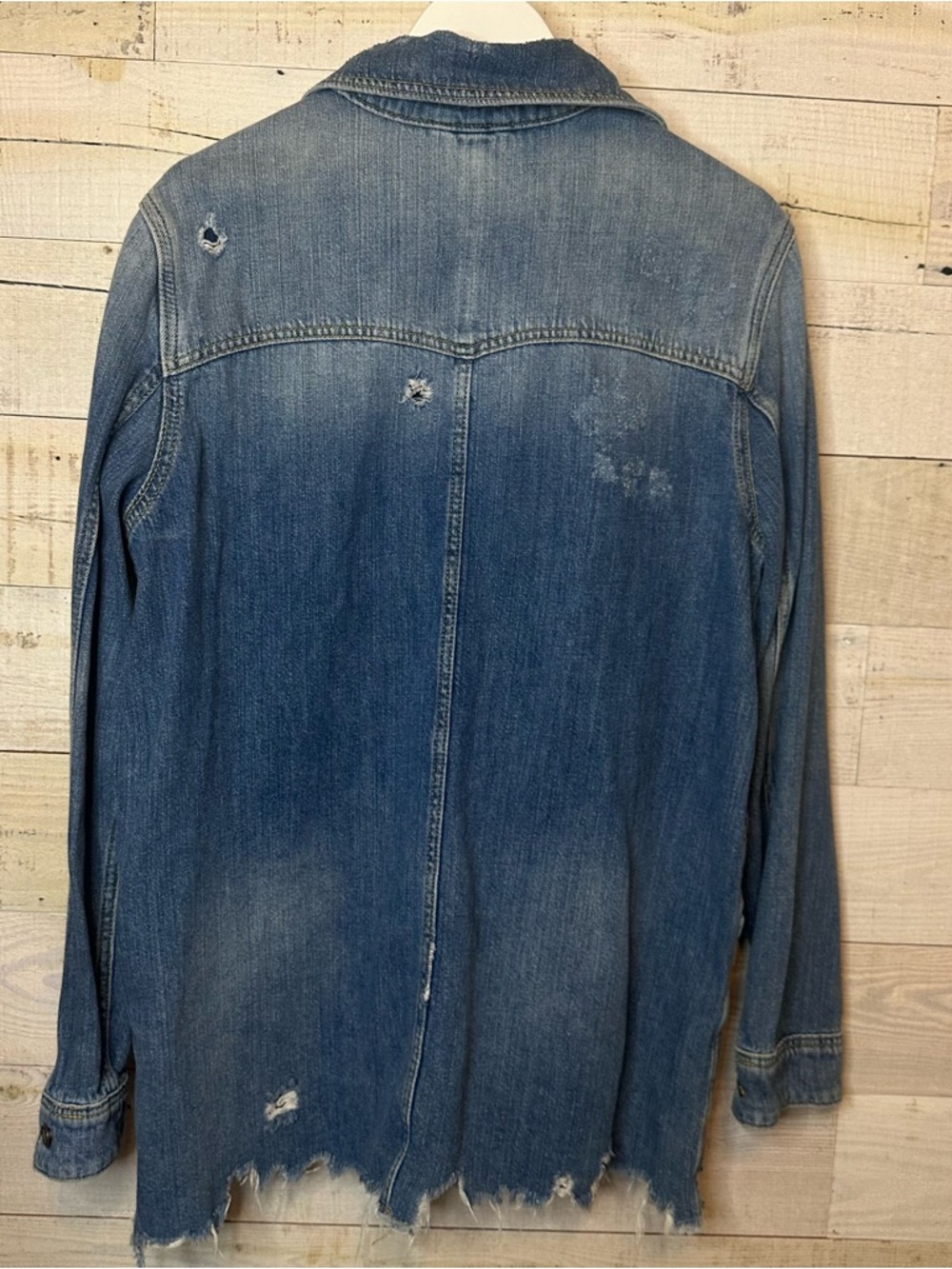Free People Moonchild Denim Shirt Jacket
Color Indigo Blue Size Medium - Picture 7 of 16